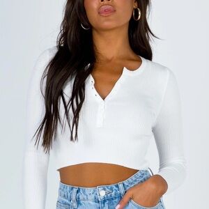 Princess Polly Unwritten Love Top White